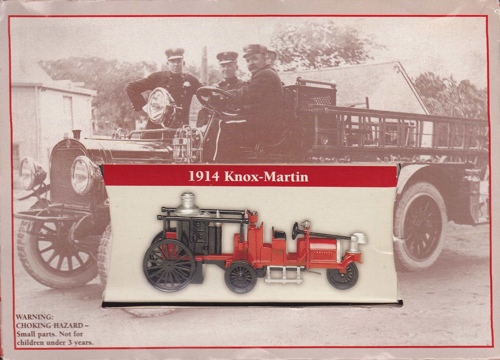 Toys and Stuff Reader's Digest 1914 KnoxMartin Fire Truck