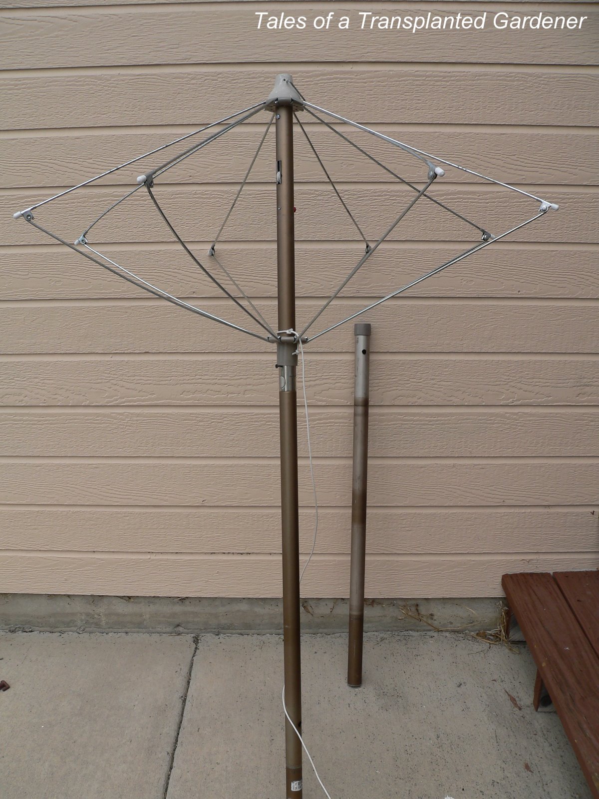 Tales of a Transplanted Gardener Umbrella Trellis