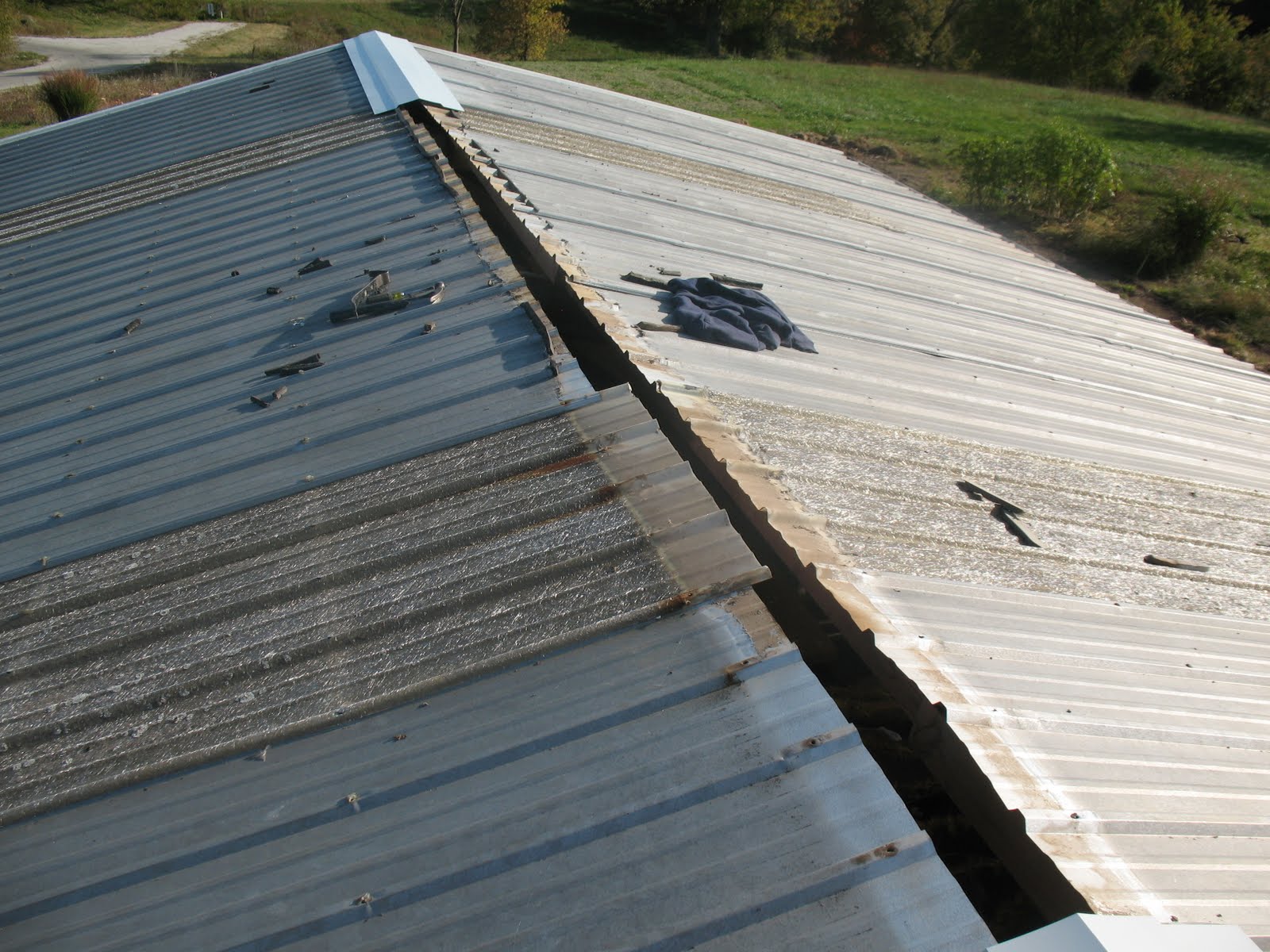 Sunshine Farms Barn roof repair