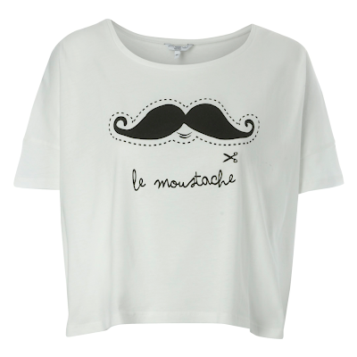 Fashion Editor : Just For Fun: New Look's Moustache Crop Top