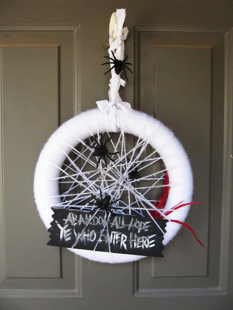 Scary Spider Wreath