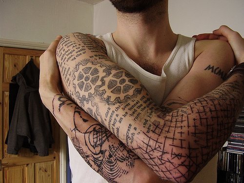 Sleeve Tattoo. Things may get a bit tricky if you already have some tattoos 