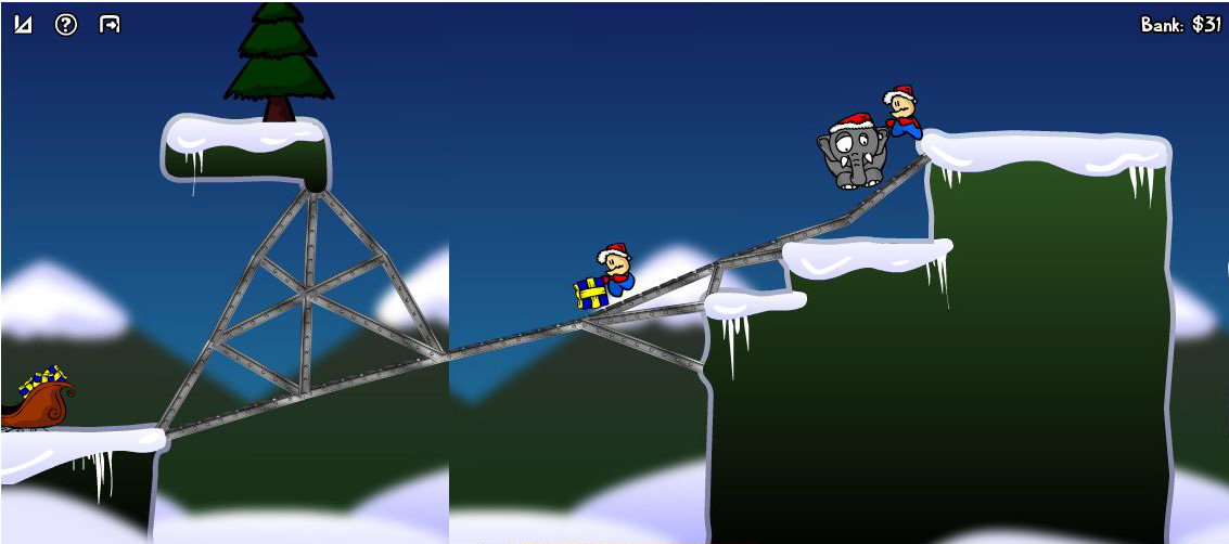 Game Walkthroughs (Oyun Çözümleri): Cargo Bridge Christmas Pack Walkthrough