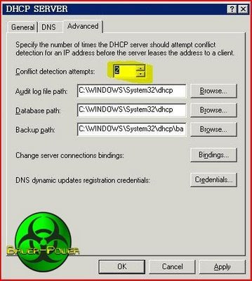ERROR DHCP CONFLICT
