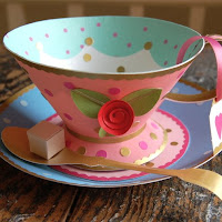 Handmade by Bethany: Paper tea cups...