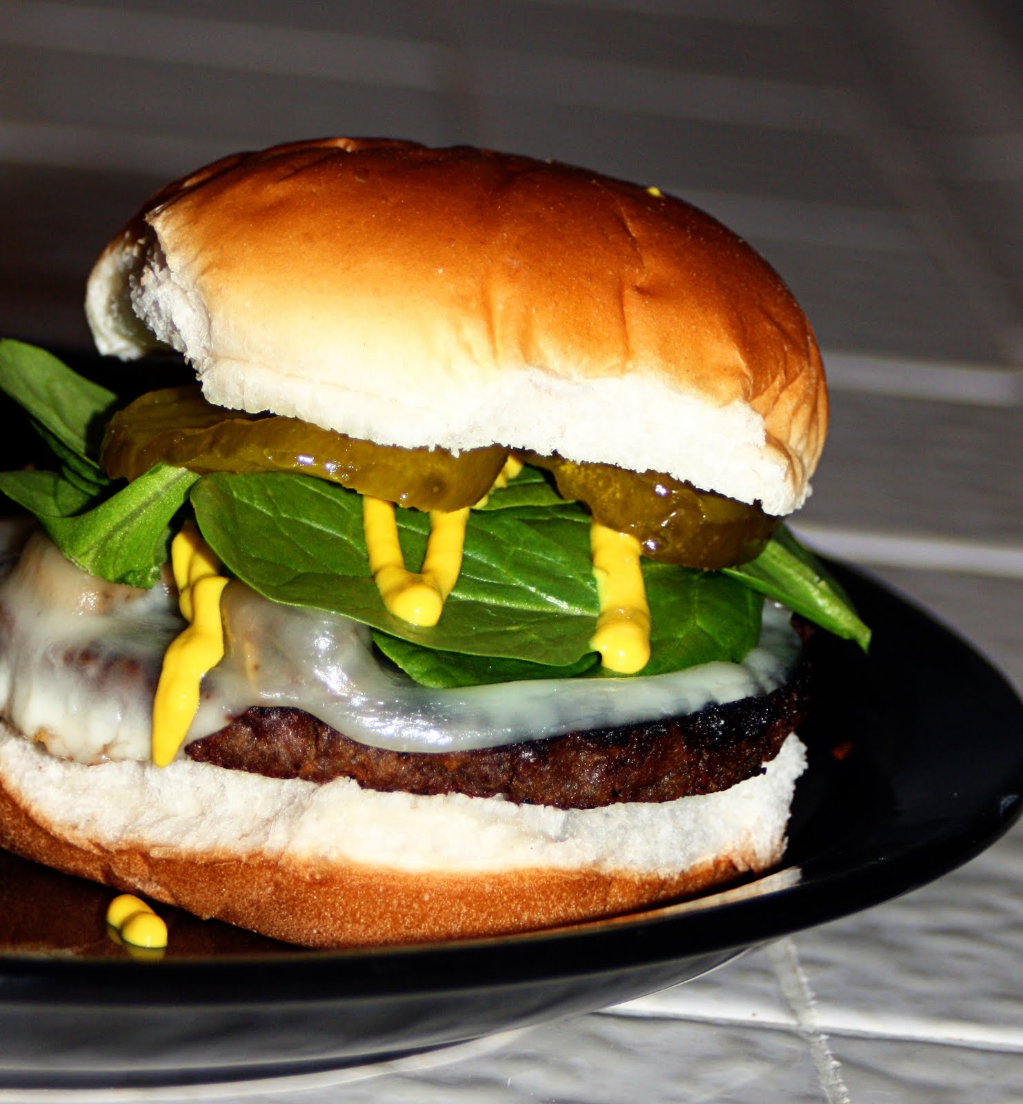 Lovely Little Snippets mushroom provolone burger