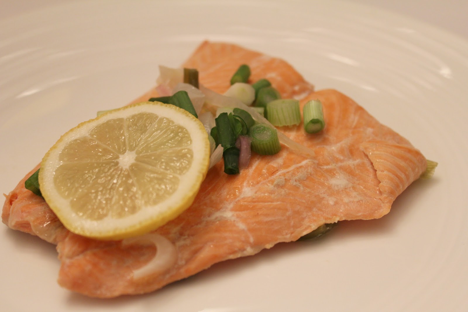 Being Suzy Homemaker Salmon Poached in White Wine