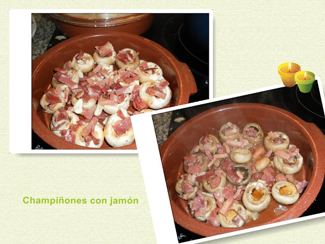 champiñones-con-jamón