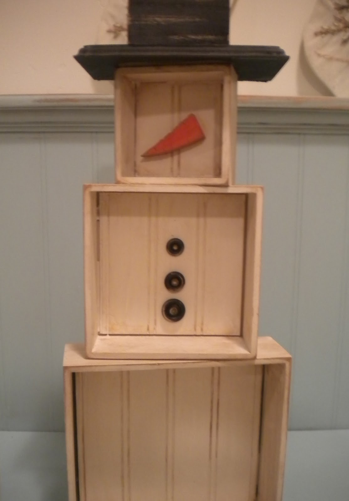 Poppies at Play: How To Make a Shadow Box Snowman