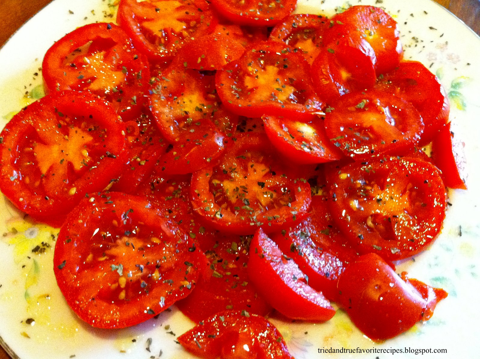 Tried and True Favorite Recipes: Tomato Salad / Mediterranean Tomato ...