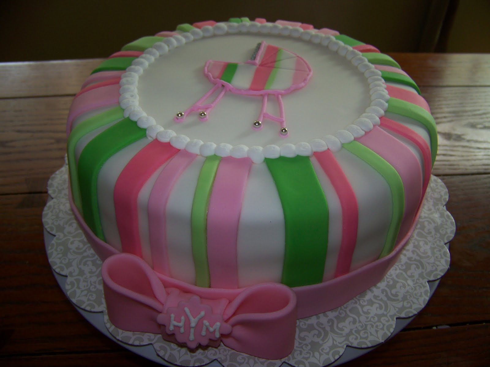 Plumeria Cake Studio Baby Girl Shower Cake