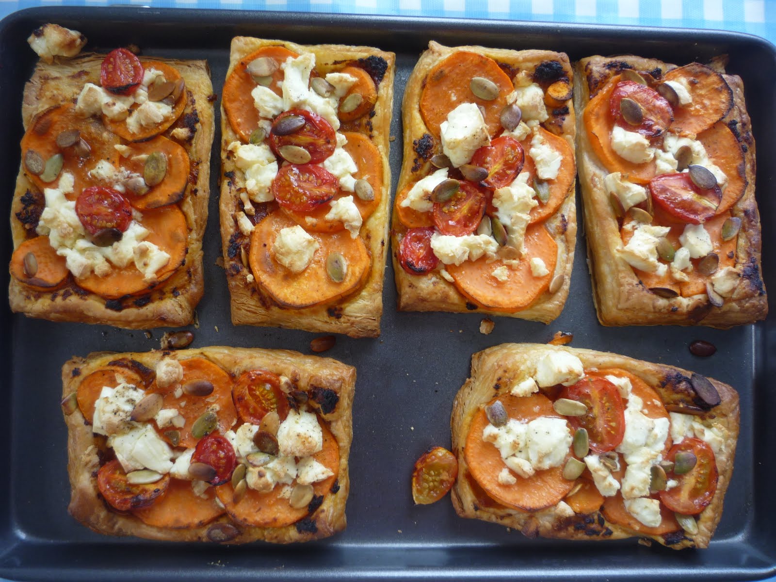 Landcroft House Sweet Potato & Goats Cheese Tarts