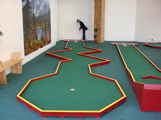 The Green Indoor Mini Golf course in Hither Green, London