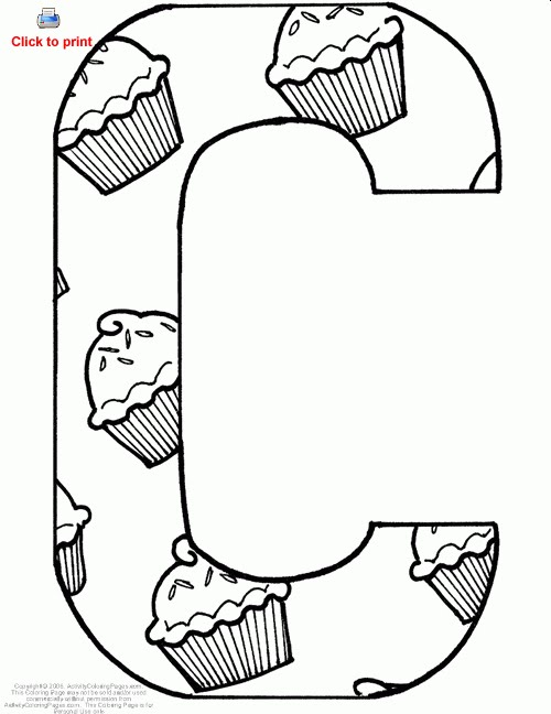 c is for coloring pages - photo #50