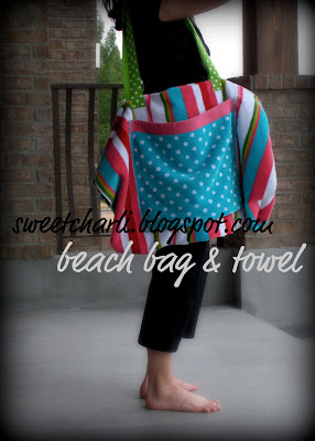 Enjoy your all-in-one beach towel tote!