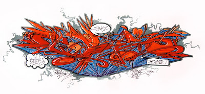 Red Graffiti Digital New