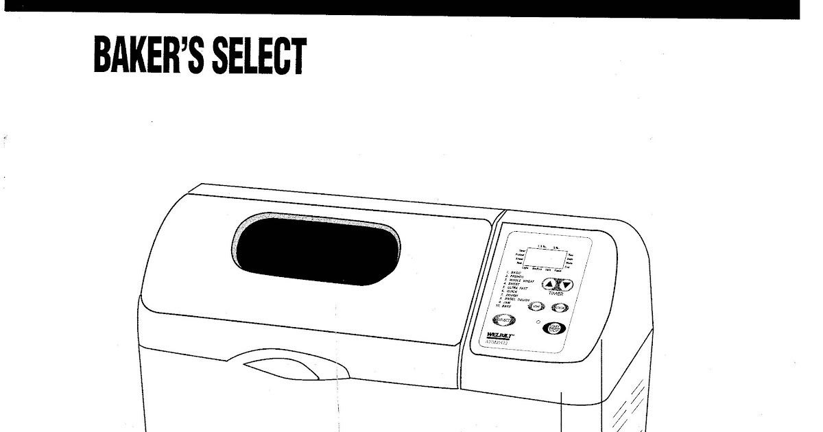 Welbilt Bread Machine Blog: Model - ABM2H22 Welbilt Bread Machine