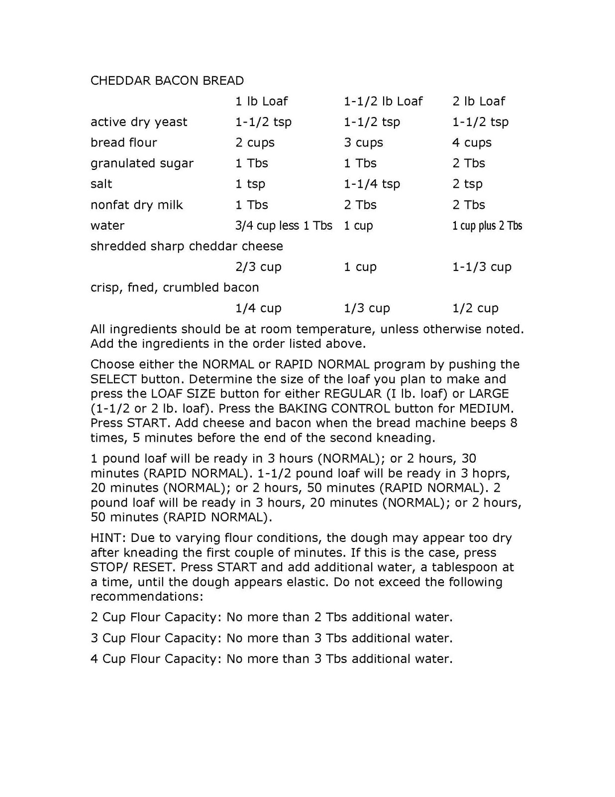 Welbilt Bread Machine Blog Model ABM4100T Welbilt Bread Machine