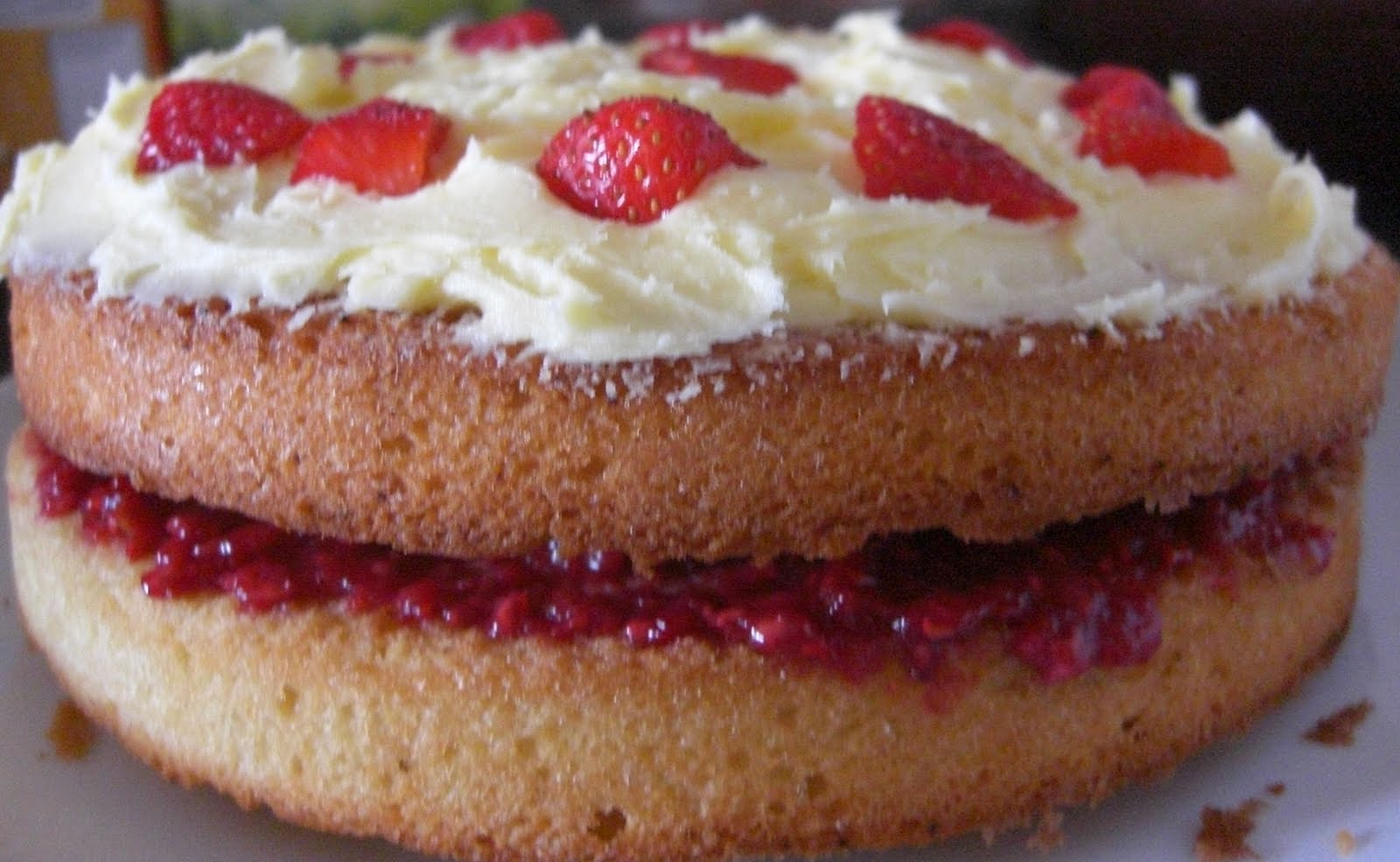 Buttery Baking Sweet Raspberry Victoria Sponge