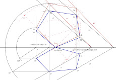 Pentágono regular pertencente a um Plano Passante