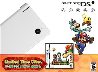 nintendo dsi bundle with Mario &  Luigi: Bowser's Inside Story game 
