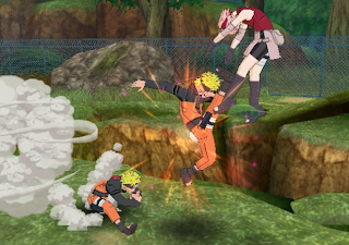 Naruto vs. Sakura on Naruto Shippuden: Clash of Ninja Revolution 3