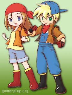 Chelsea and mark from Harvest moon farm game