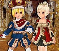 prince and princess in their outfits