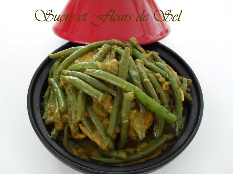 Sucre et Fleurs de Sel Tajine de poulet au haricot