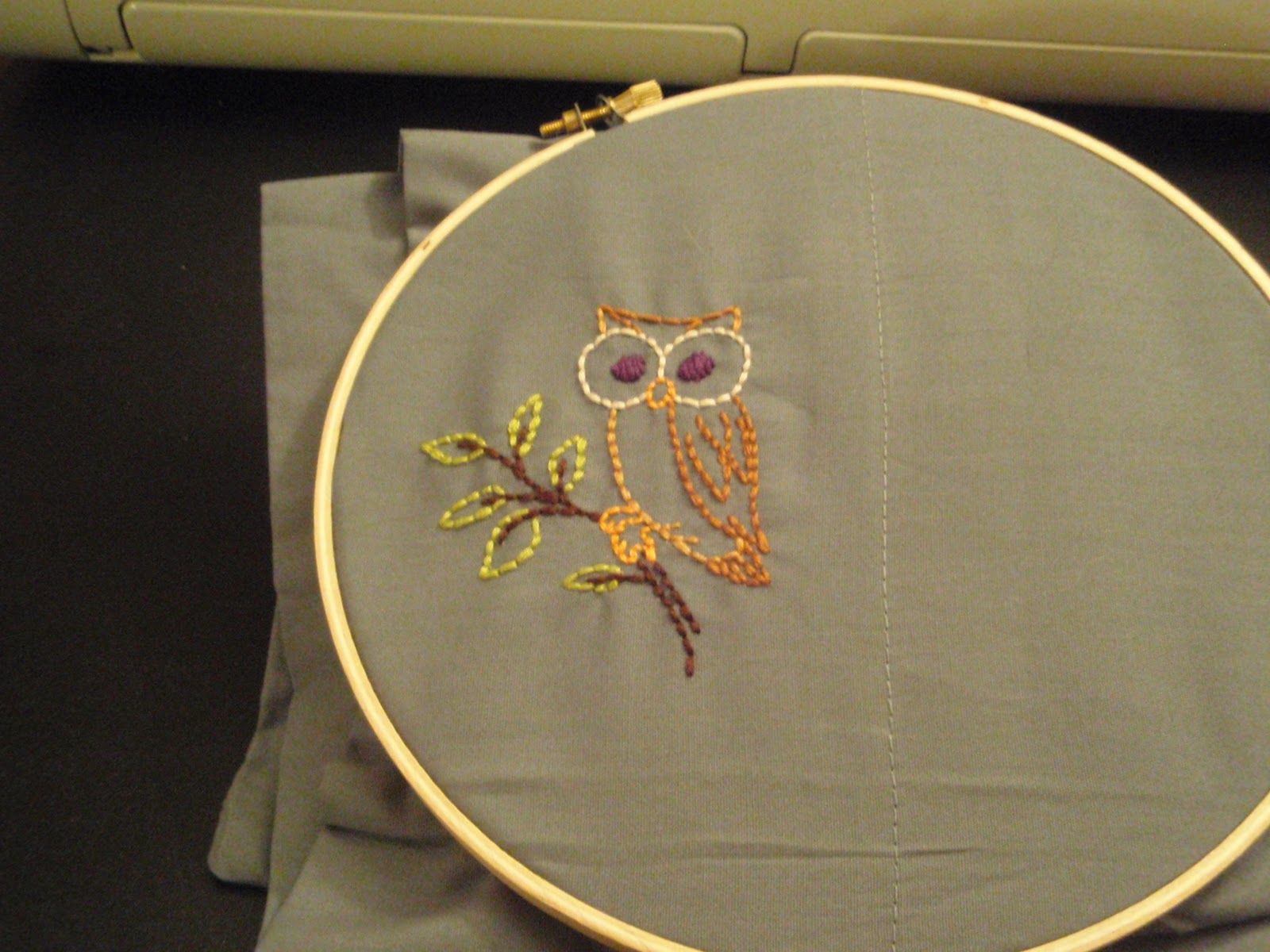 365 days of crafting owl embroidery