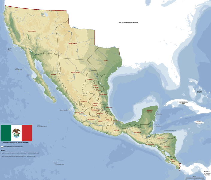 HISTCUT Mapa de Mexico en el