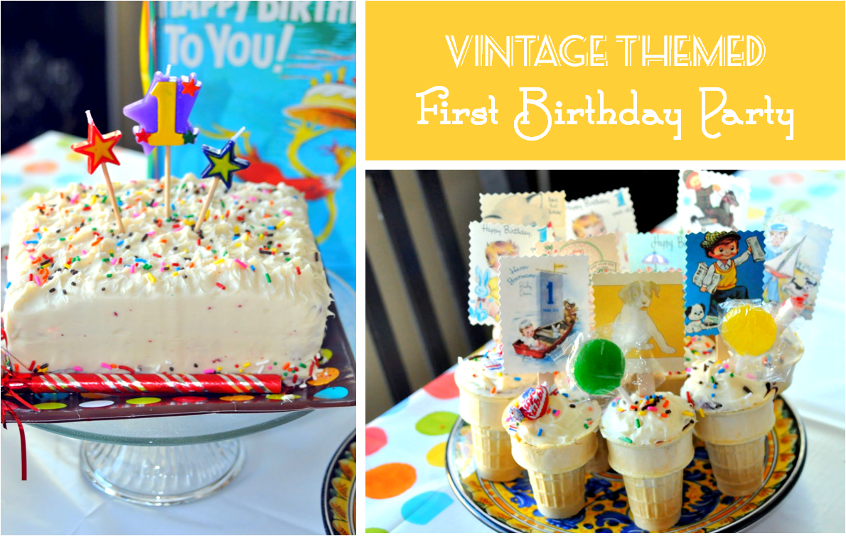 Finding My Aloha Vintage Themed First Birthday Party