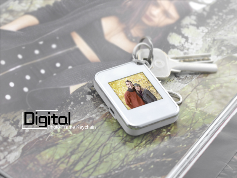 ELobang NEW! 1.5" Digital Photo frame KEYCHAIN! (Product Code DPFK1)