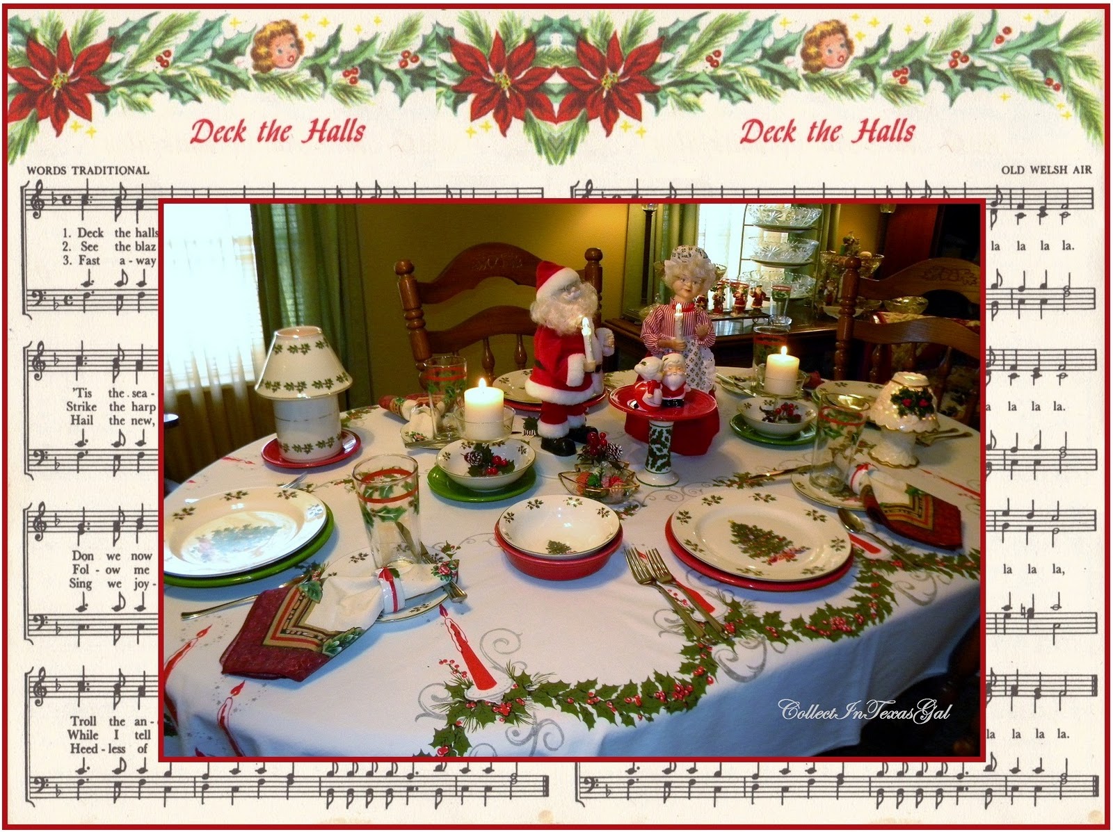 CollectIn Texas Gal Advent Calendar Deck the Halls and Dinner Table