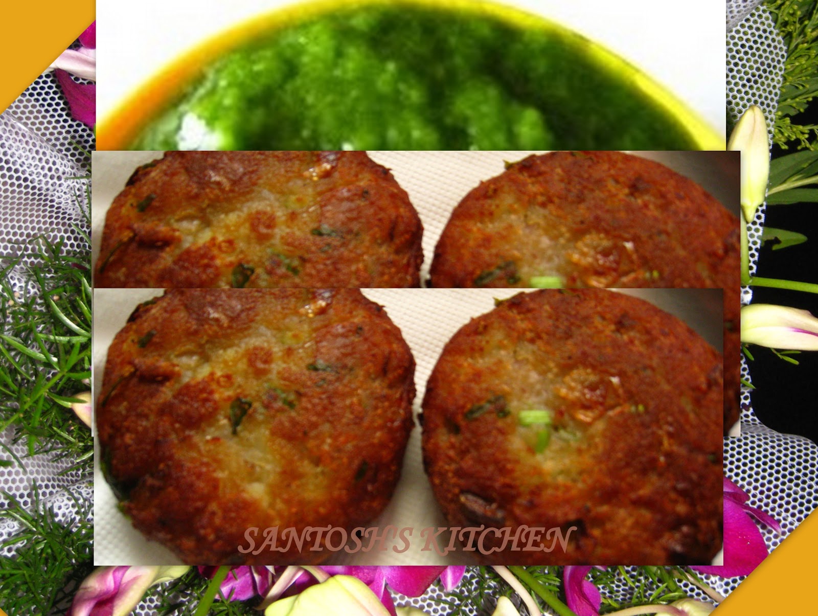  SOY NUGGET (Tikki) WITH GREEN CHUTNEY