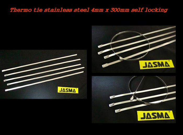 thermo tie stainless steel 4mm x 300mm -3 RM15/pack