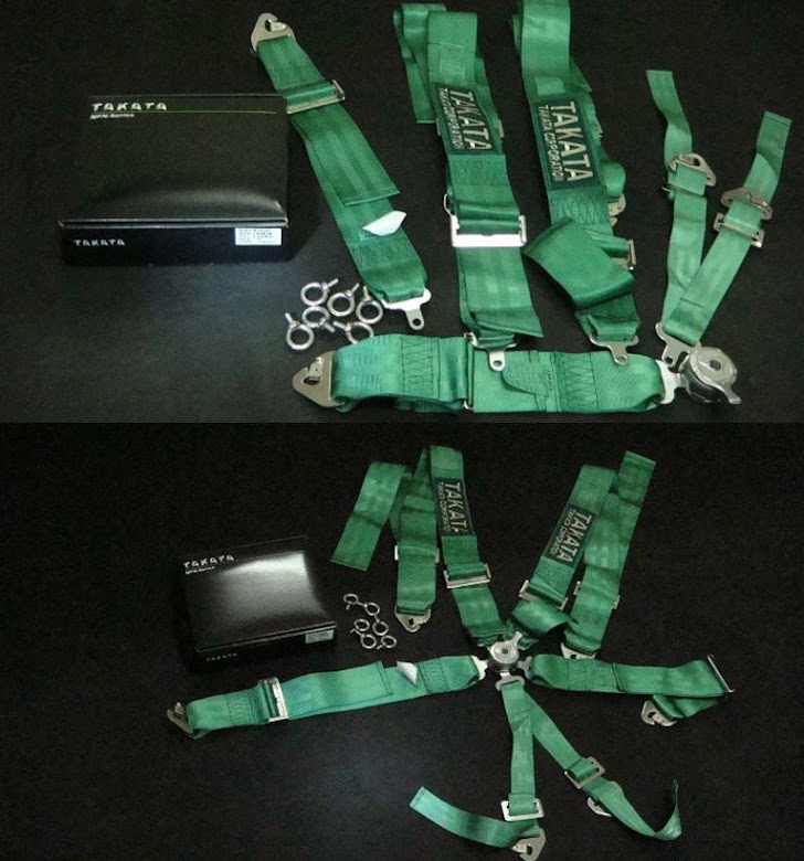 TAKATA FIA 6point 3inch quick release safety belt RM300