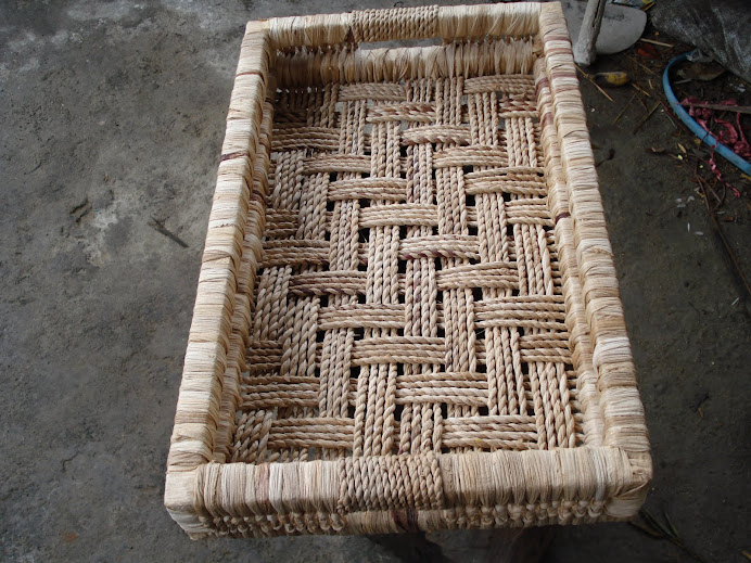 trama em fibra de bananeira