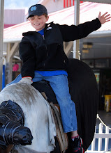 Tyler riding the mechanical bull!