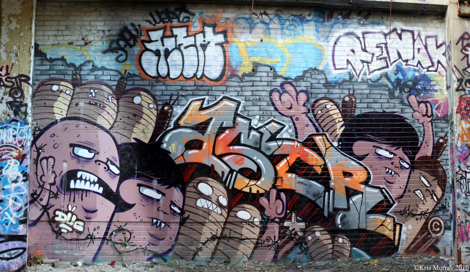 Montreal Graffiti: TA Wall and Factory Aug 2010