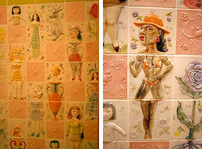 Tiles with heads adjoined to tiles with torsos adjoined to tiles with legs and feet