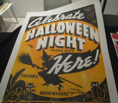 Orange and black Celebrate Halloween poster