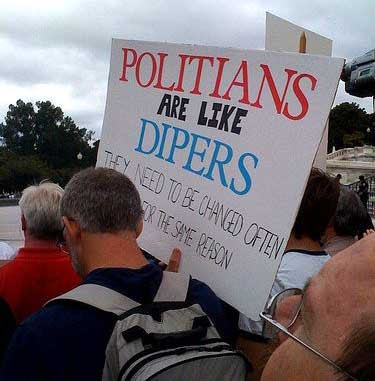 Politians are like dipers