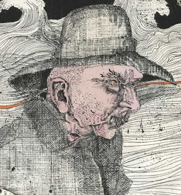 Close up of a man's head from the cover