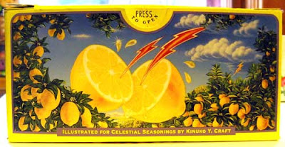 Square on image of the original illustration, with lightning bolts and lemons
