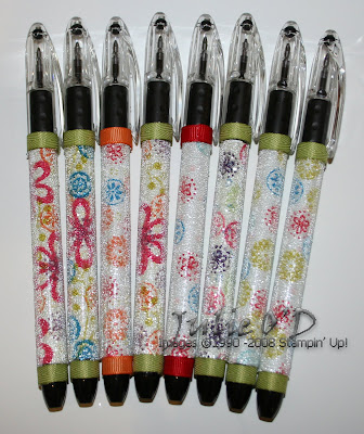 Stamped Beaded Pens