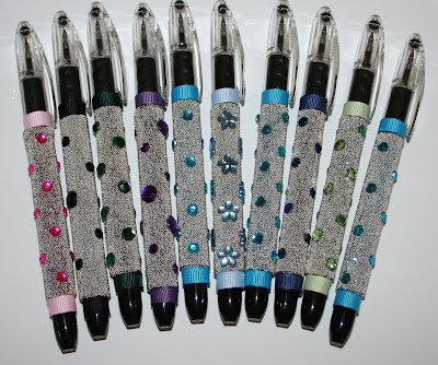 Silver Beaded Pens