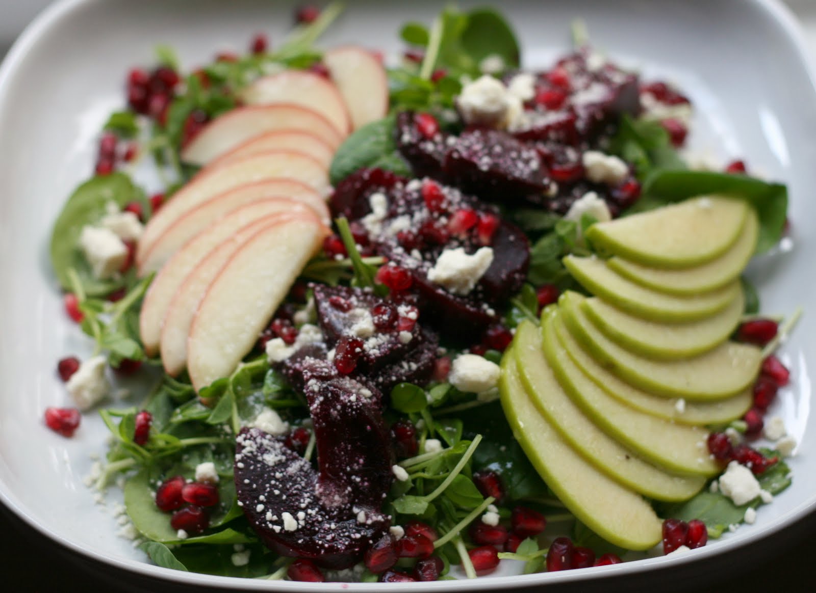 Jill's Test Kitchen Winter Apple & Beet Salad with Honey Dressing