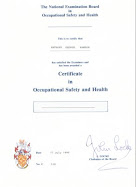 NEBOSH Certificate
