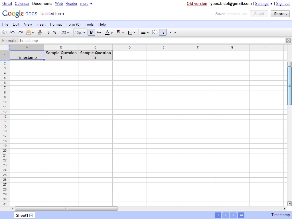 Web Basics: Google Forms
